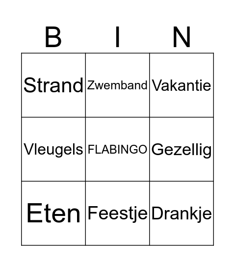 Fla-BINGO Card