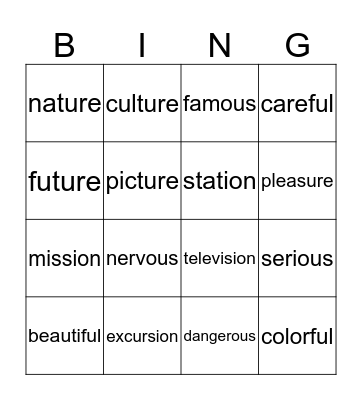 Bingo Card