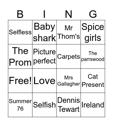 Michael & Marie's Wedding Day Bingo Card