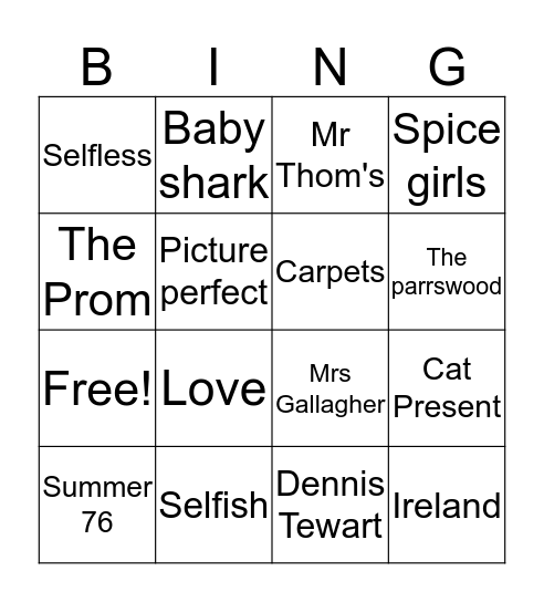 Michael & Marie's Wedding Day Bingo Card