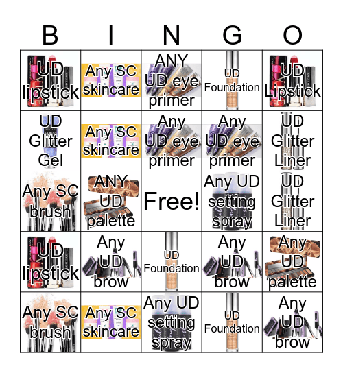 UD Event /  Bingo Card