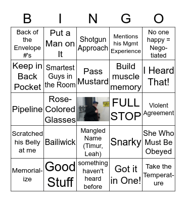 George Bingo Card