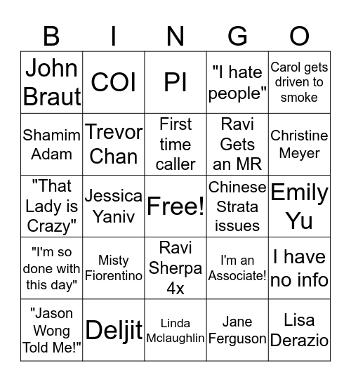 Legalshield Bingo Card