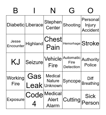 Station 31 Bingo Card