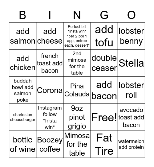 ATG BINGO Card