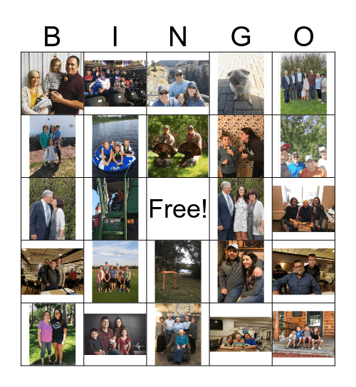 Mathison Family Bingo Card