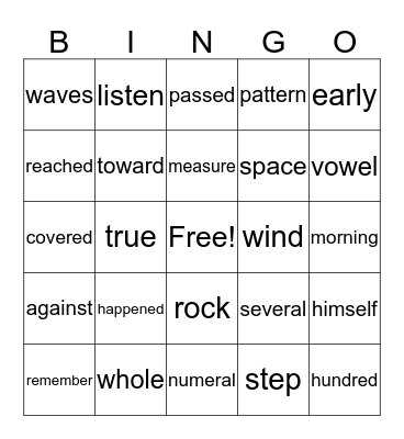 Bingo Card