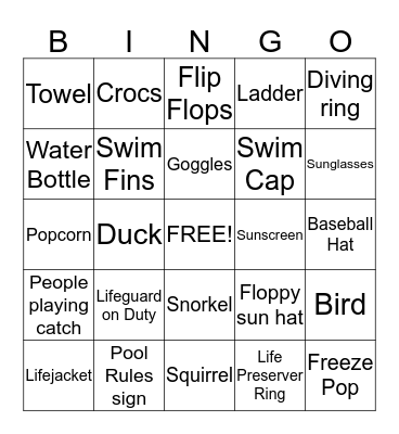 RECtirement Home BINGO Card