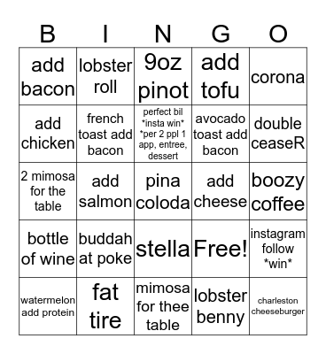 ATG  Bingo Card