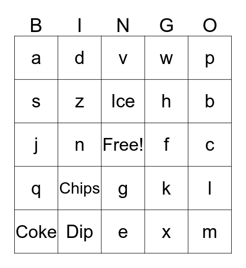 Lynn's Birthday Bingo Card