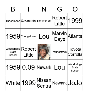 JoAnn's 80th Birthday Bingo Card