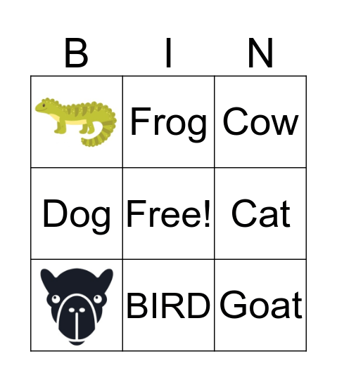 Test Bingo Card