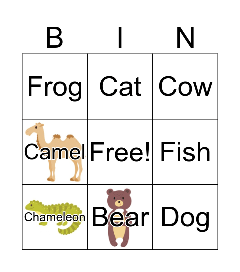 Test Bingo Card