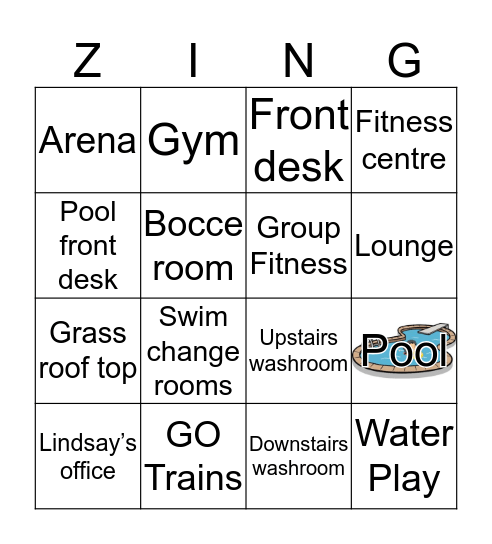 Centennial ZING ! Bingo Card