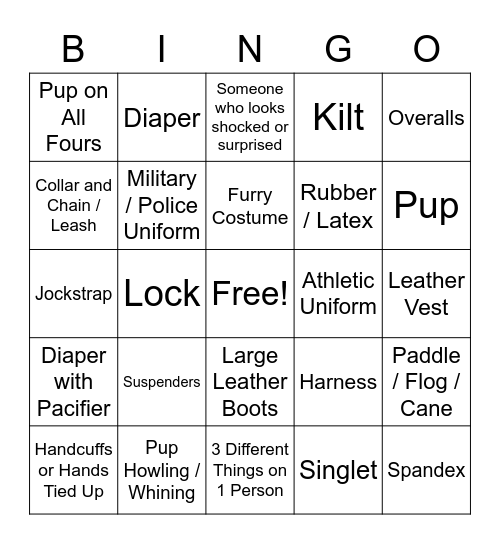 CC's Bingo Card