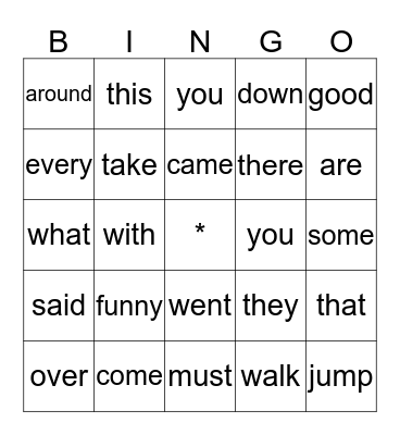 Bingo Card