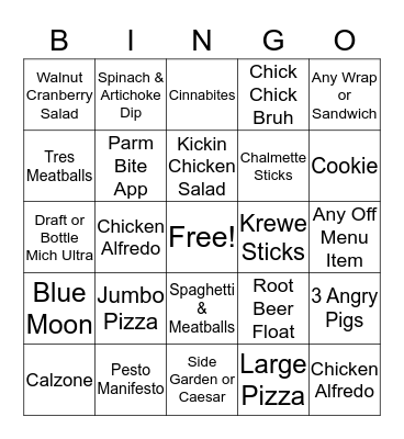 Rotolo's Bingo  Bingo Card