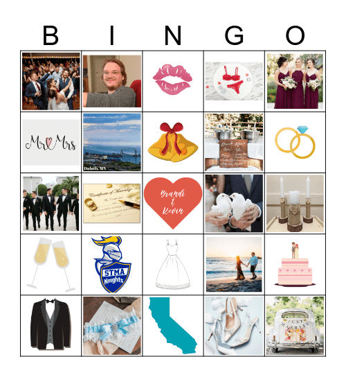 Wedding Bingo Card