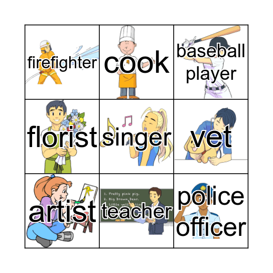 Let's Play Job Bingo! Bingo Card