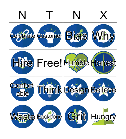 Culture Principle Bingo Card