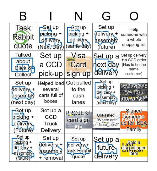 SSW/General Bingo Card