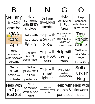Markethall Bingo Card