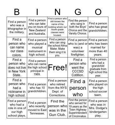 Bingo Board Icebreaker Bingo Card