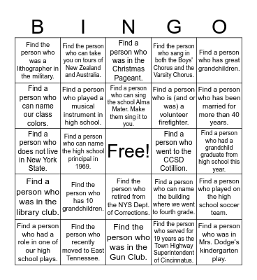 Bingo Board Ice Breaker Bingo Card