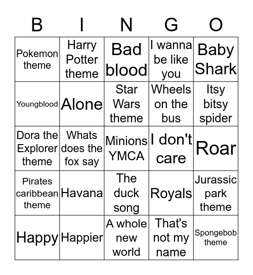 Disco Bingo 2 Bingo Card