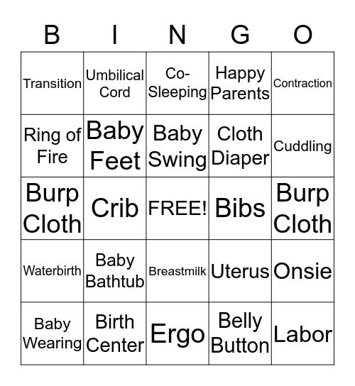 Misty and Roger Bingo Card