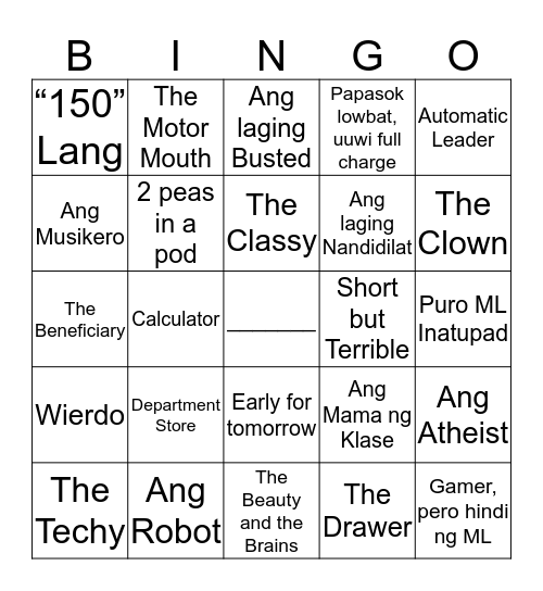 A Simple Ice Breaker Bingo Card