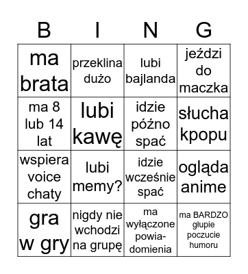 sekta bingo Card