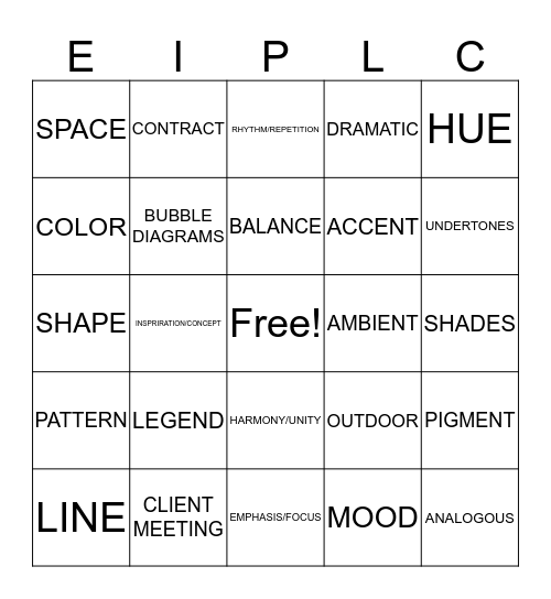DESIGN REVIEW Bingo Card