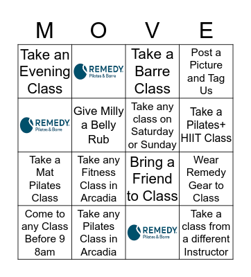 Remedy Bingo Card