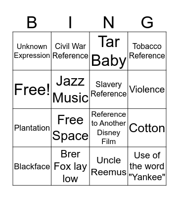 S.o.t.S. BING Bingo Card