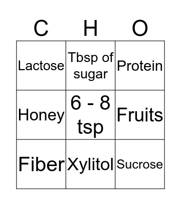 Cupcake Clues Bingo Card