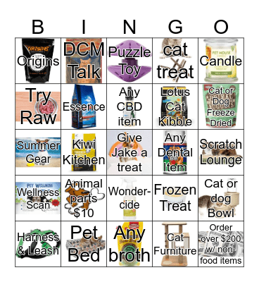 Tomlinson's Bingo Card