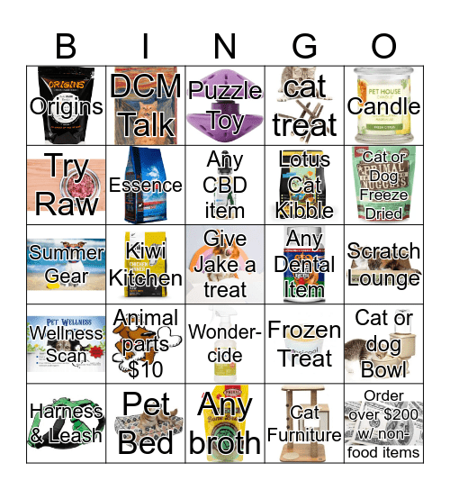 Tomlinson's Bingo Card