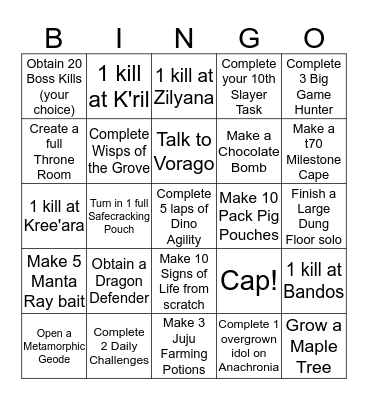 Third Rage Bingo (July) Bingo Card