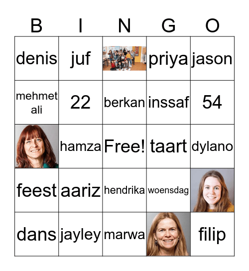 Feest  Bingo Card