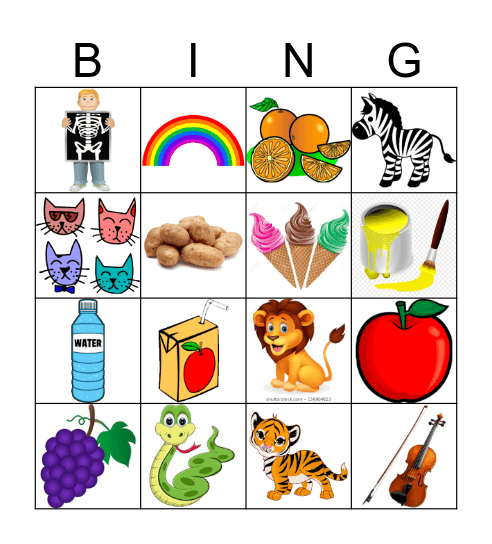 3rd Grade Bingo Card
