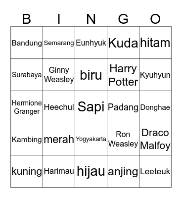 Bingo with KIQU Bingo Card