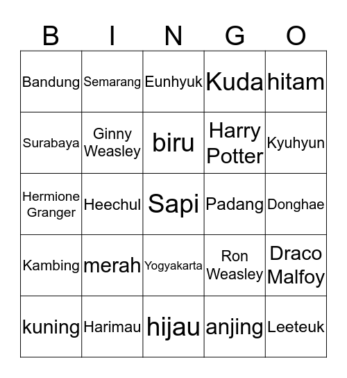 Bingo with KIQU Bingo Card