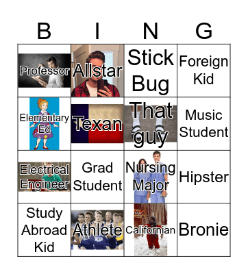 BYU HUMANS Bingo Card