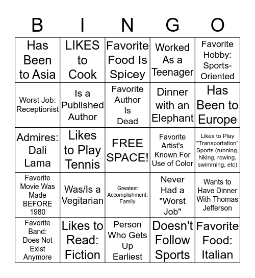 DIGI COMM BINGO Card