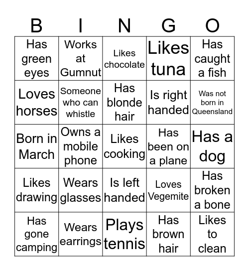 Minle Bingo  Bingo Card