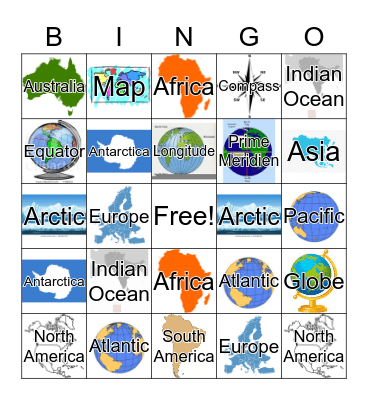 Geography Bingo Card