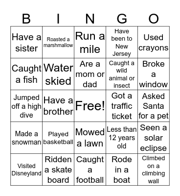 Palmer Reunion Tells All Bingo Card