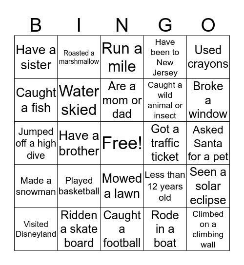 Palmer Reunion Tells All Bingo Card