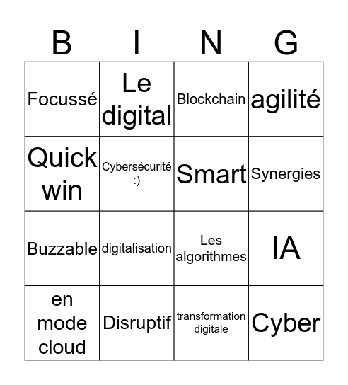 Bullshit Bingo Card